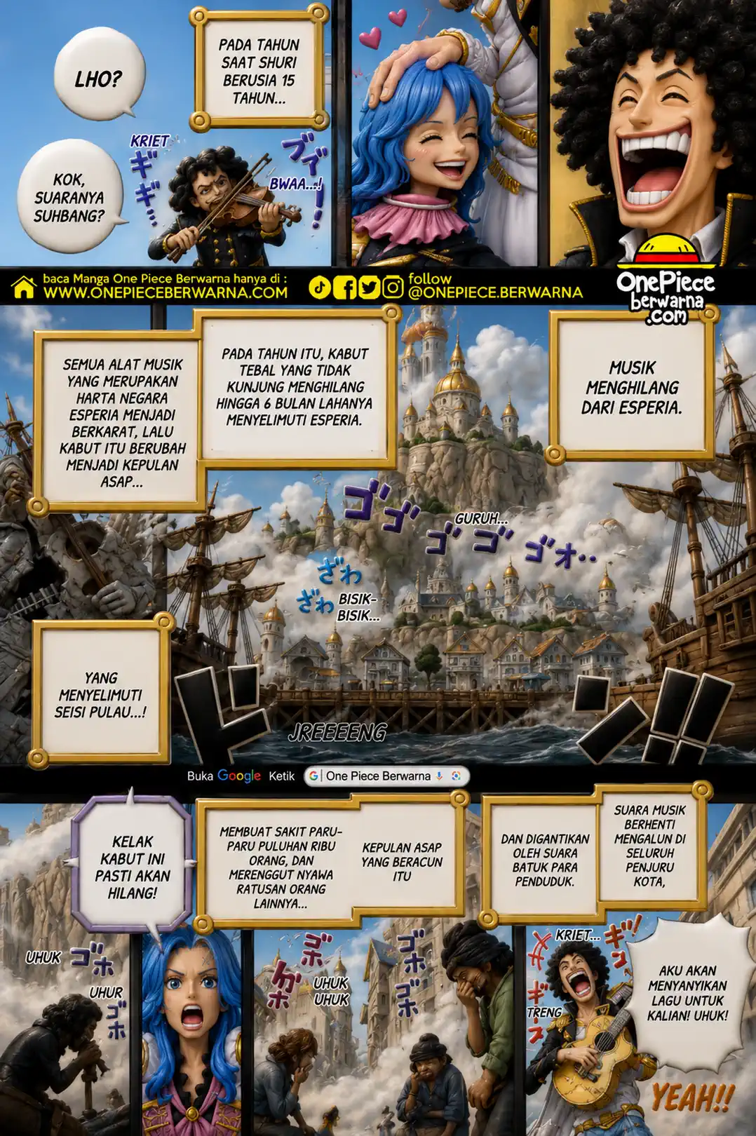 One Piece berwarna 1185 1186 1187 bahasa indonesia